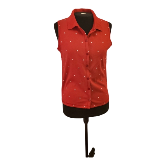 C & B SPORT, RED, WHITE STARS, SMALL, NWT - Picture 1 of 3